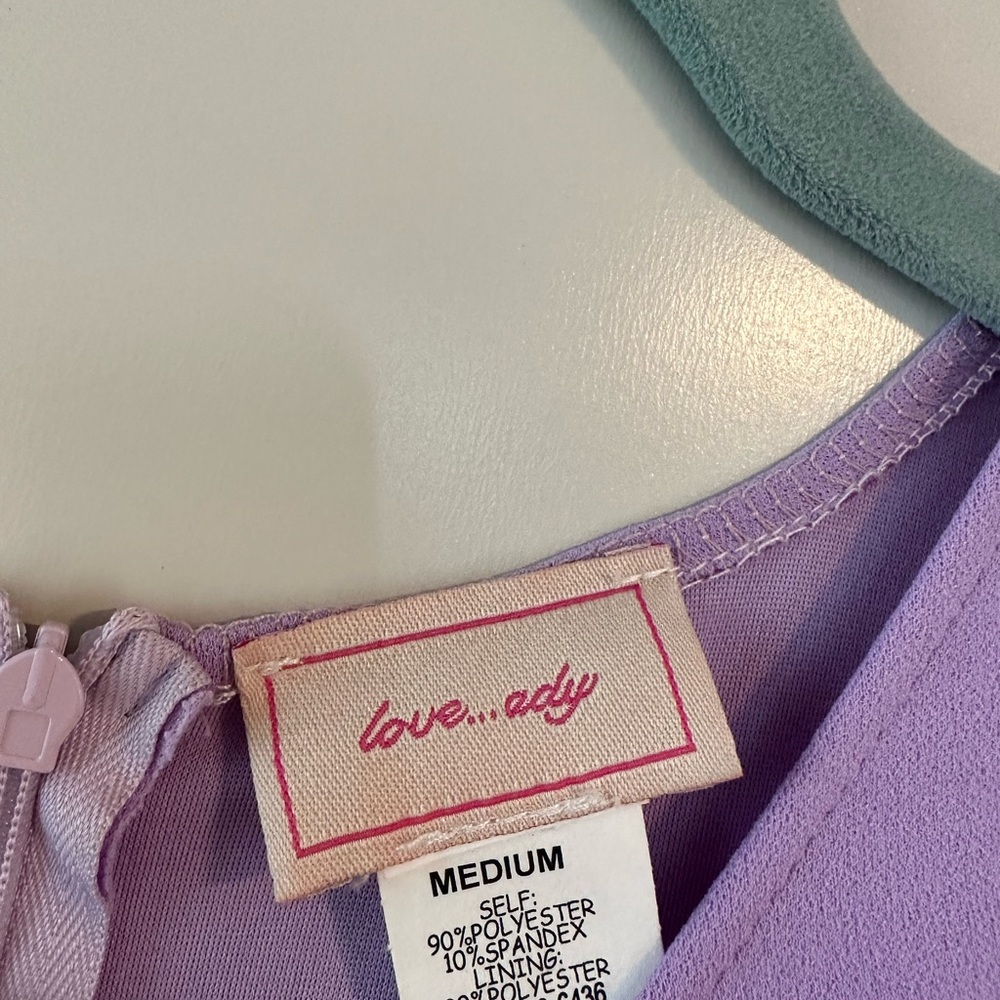 LILAC RUFFLE & FLARE DRESS - Picture 2 of 2